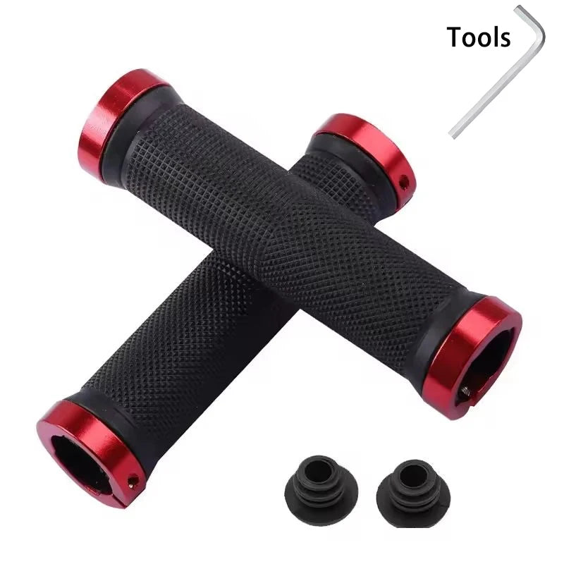 Bicycle grips MTB bike handbar grips rubber non-slip bilateral lock Cycling BMX handle grips bikes handlebar grips ﻿