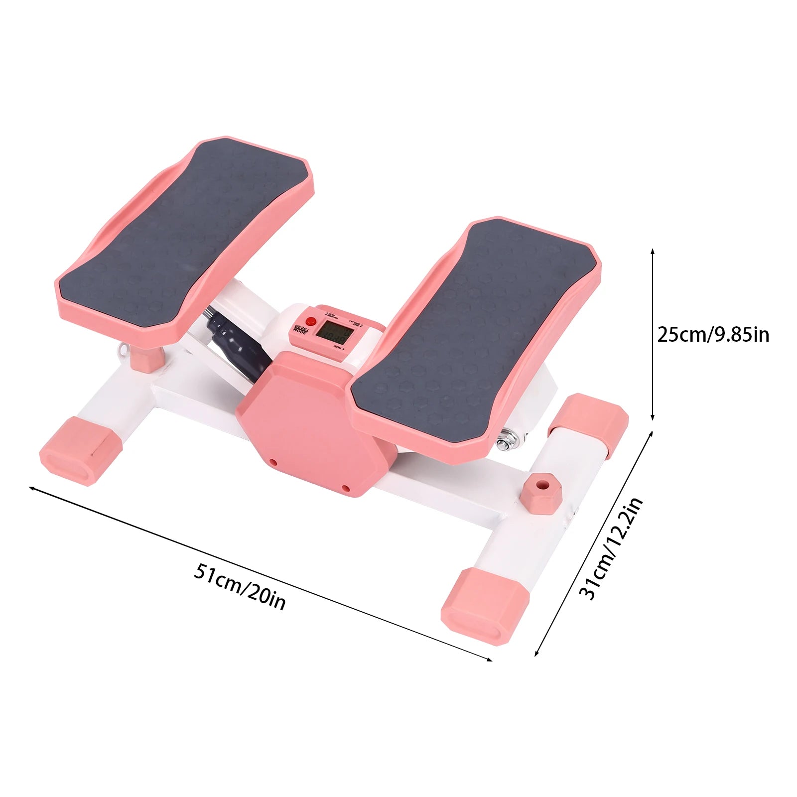 Compact Step Fitness Machine with LCD Display