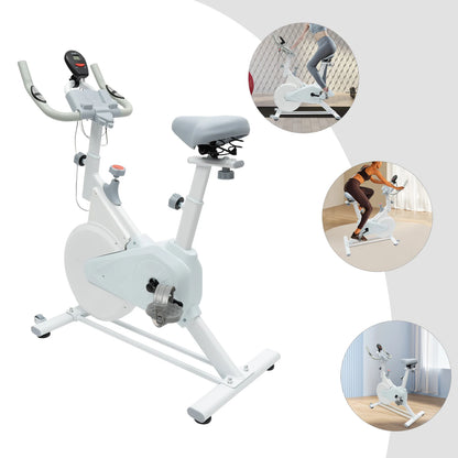 Exercise Bike, Indoor Cycling Bike Stationary, Cycle Bike with Comfortable Seat Cushion, Digital Display with Pulse