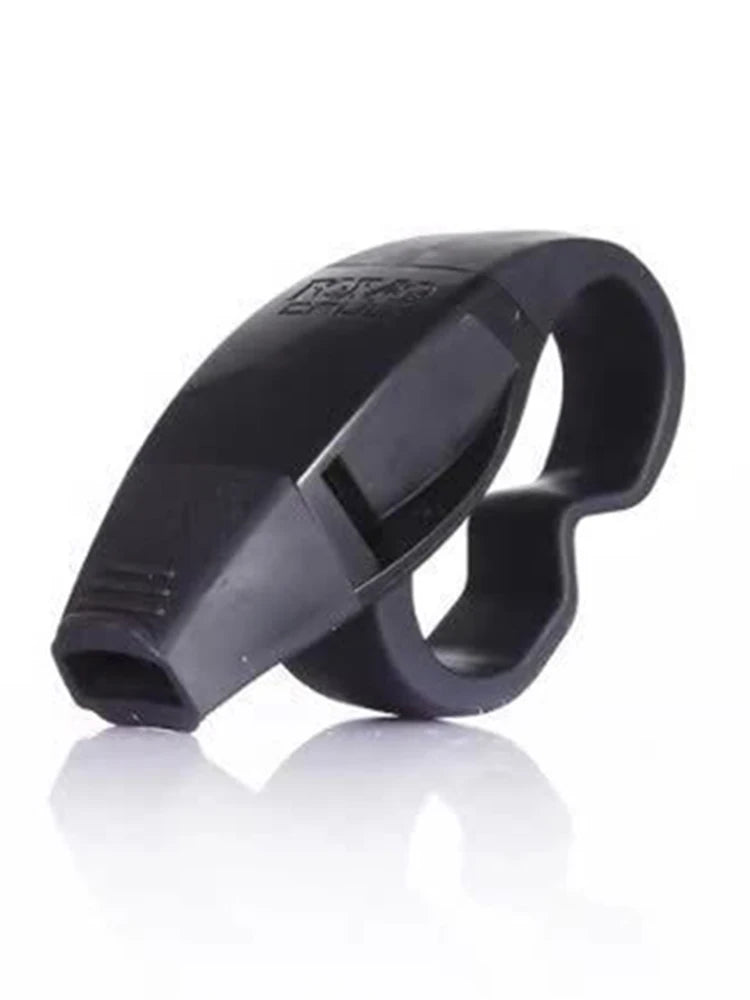 ABS Finger Grip Referee Whistle Safety Rescue Football Basketball Survival Big Sound Whistles Soccer Sports Accessories