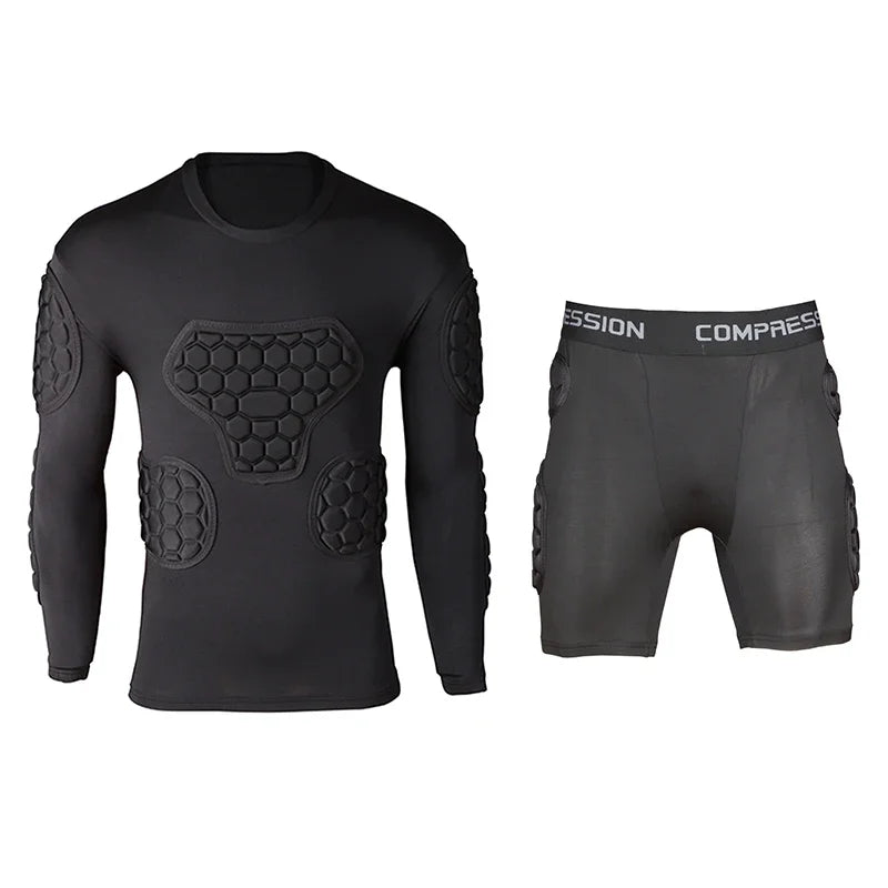 New Football Soccer Goalkeeper Training Pants Goalie Jerseys Kit Clothing Knee Elbow Padded All-round Alveolate Protector Gear