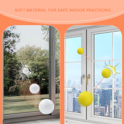 20 Pcs Color Sponge Indoor Practice PU Foam Golf Balls