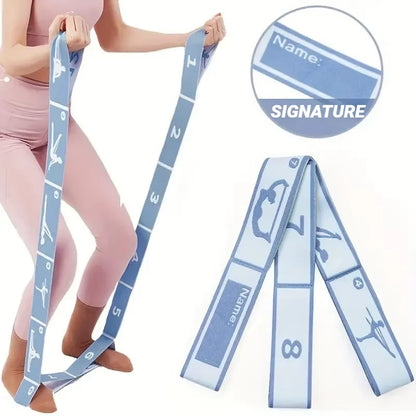 Resistance Band Yoga Auxiliary Stretching Belt Adult Latin Training Elastic Bands Beginner Pilates Dance Loop Fitness Tension