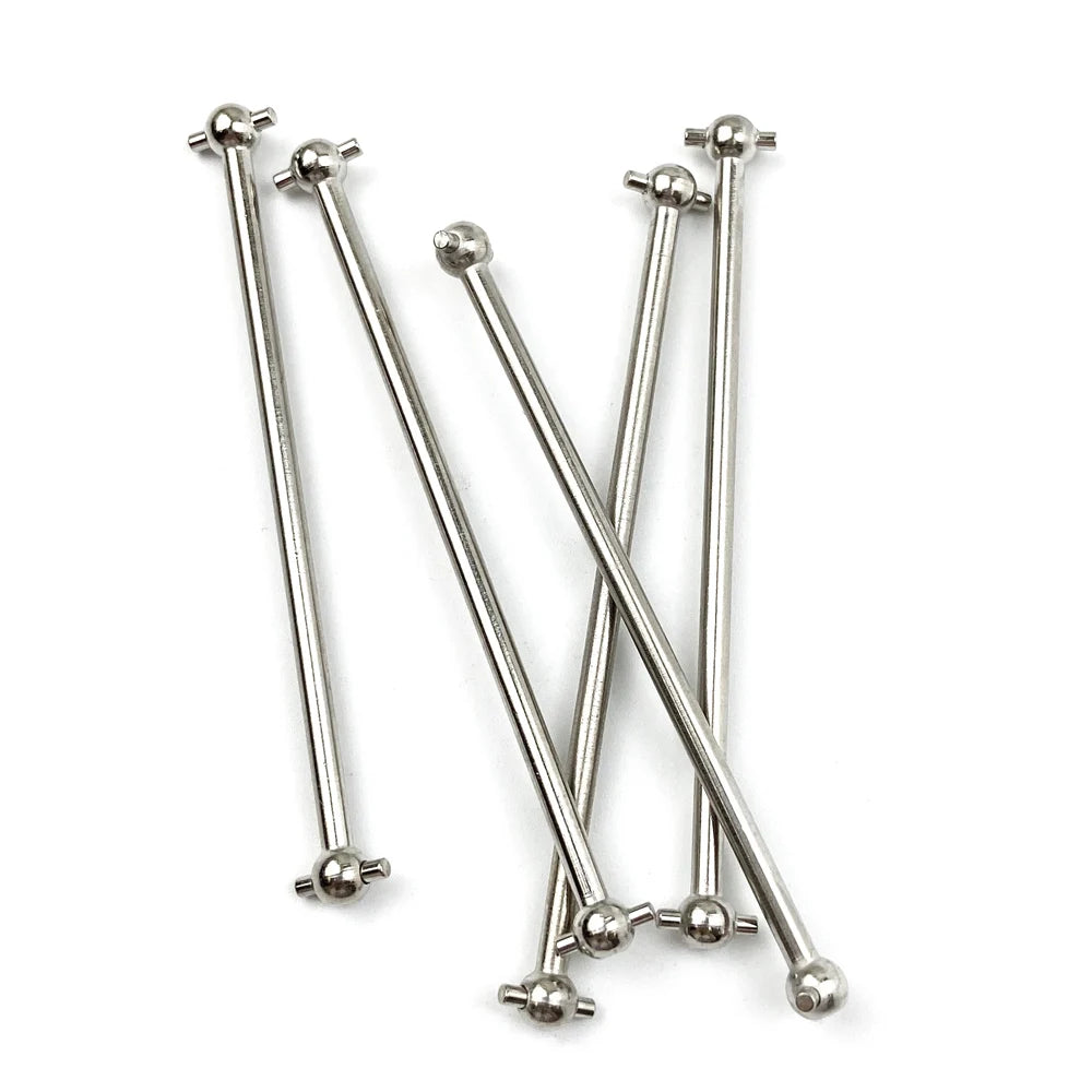 2pcs/set Steel Metal Drive Shaft Dogbone Overall Length 61mm 63mm 70mm 77mm 84mm 87mm 89.5mm 100mm For HSP 1/10 RC Car Parts