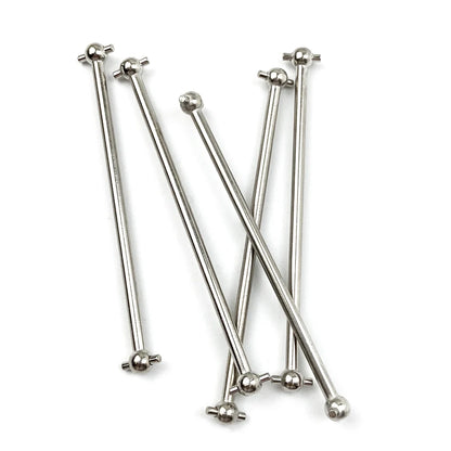 2pcs/set Steel Metal Drive Shaft Dogbone Overall Length 61mm 63mm 70mm 77mm 84mm 87mm 89.5mm 100mm For HSP 1/10 RC Car Parts