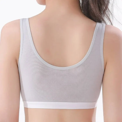 Children Girls Sports Vest Bra Kids Breathable Training Underwear for 7-12 Years