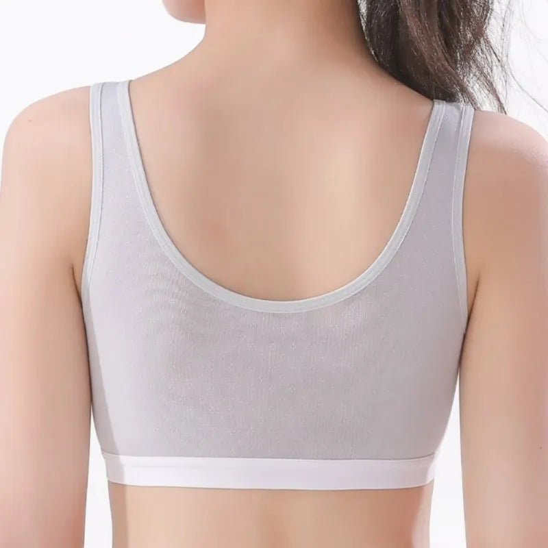 Children Girls Sports Vest Bra Kids Breathable Training Underwear for 7-12 Years
