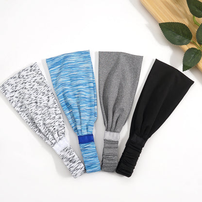 Sports Headbands For Men Woman Gym Yoga Sweat Hair Bands Soft Elastic Hairbands Stretch Outdoor Sport Sweatbands