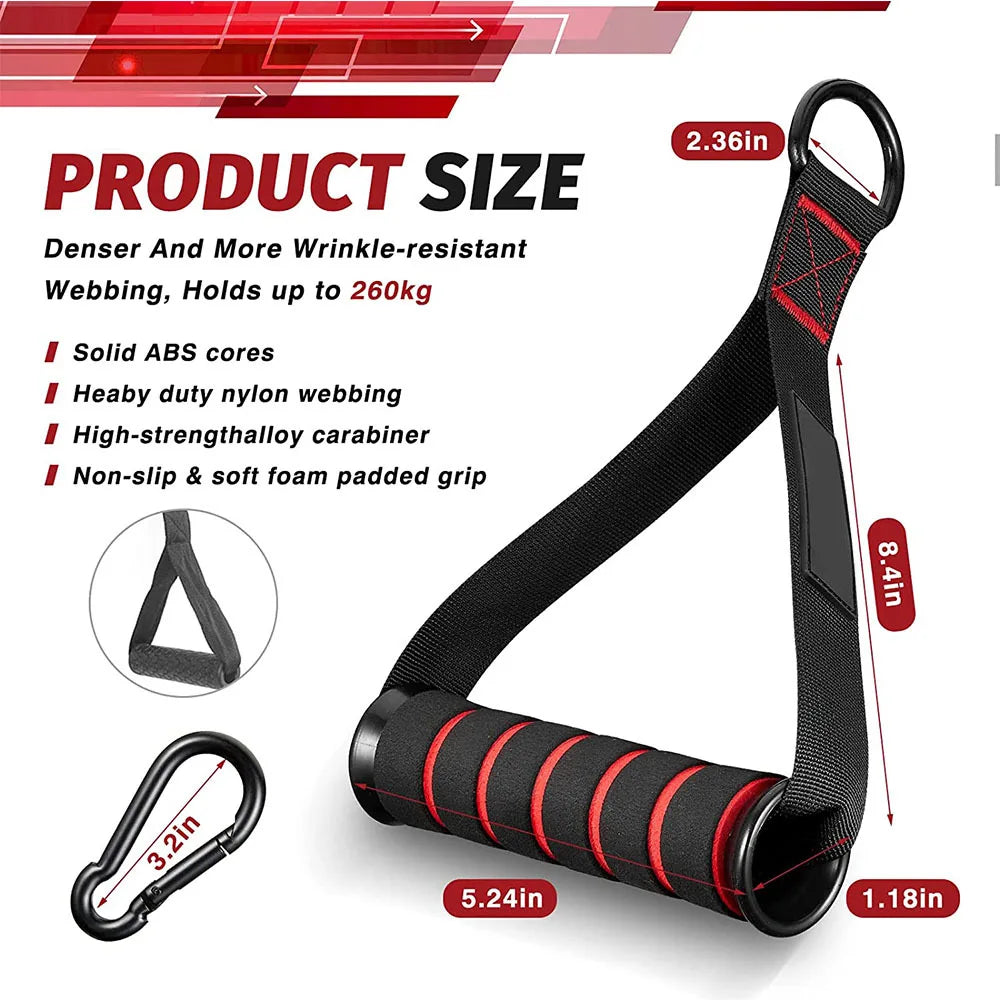 Tricep Rope Cable Attachment – Push/Pull Gym Handle