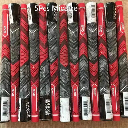 New 13PCS Golf Club Grips Standard/Midsize Men's Rubber Golf Grips 5Pcs Cotton Yarn Golf Club Grips Iron and Wood Grip Universal