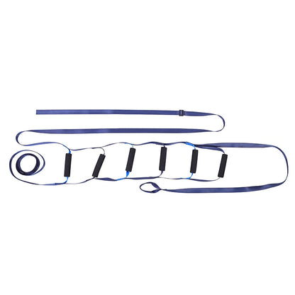 Lefeke Elderly Get Up Aid Disabled Get Up Assist Belt Bed Ladder Assist Strap Pull Up Sit Up Wake Up Rope Ladder with 6 Handrail