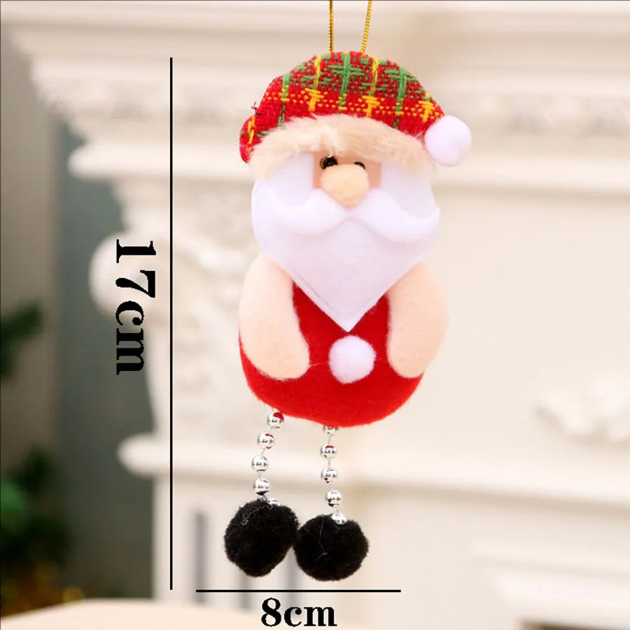 4 Pieces Christmas Decoration Items - Elderly Small Pendant - Christmas Tree Accessories, Available In Three Types