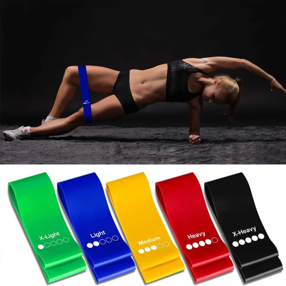 Strength Training TPE Resistance Bands Yoga Gym Equipment Exercise Loop Bands Elastic Rubber Loop Fitness Equipment Home Gym