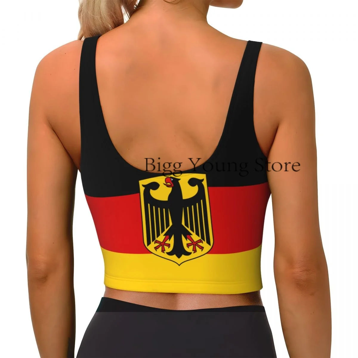 Yoga Vest Women Gym Sports Crop Tops Germany Streetwear Workout Breathable Tank Top Female