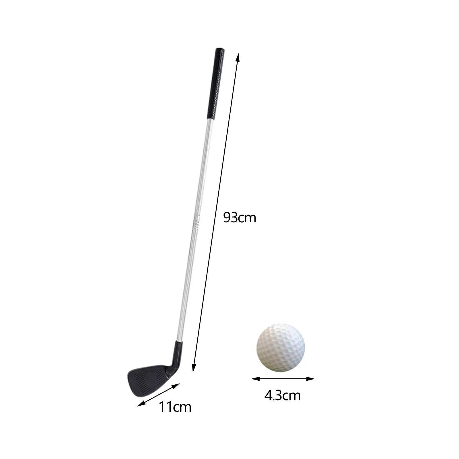 Golf Chipper Club with 2 Golf Balls Portable Telescopic Golf Shaft Golf Wedge Right Handed for Adults Kids Golf Training