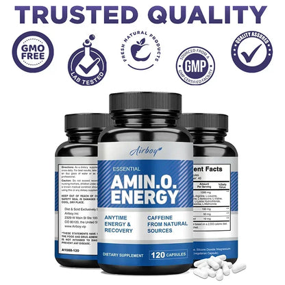 Advanced Bodybuilding Amino Acid Capsules- Helps Increase Strength, Endurance, Protein Synthesis, Build Muscle Mass, Abs, Energy