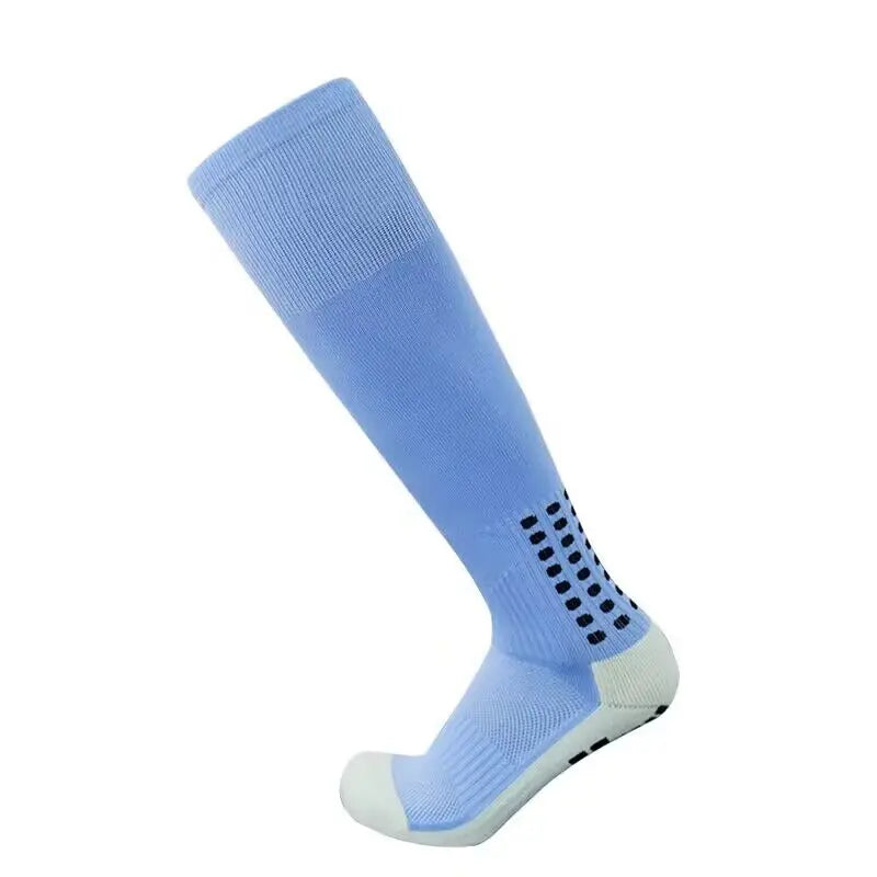 1 Pair of Men's Professional Soccer Socks - Anti-Slip Silica Gel Sweat Absorbing Athletic Sport Socks Super Bowl Football Socks