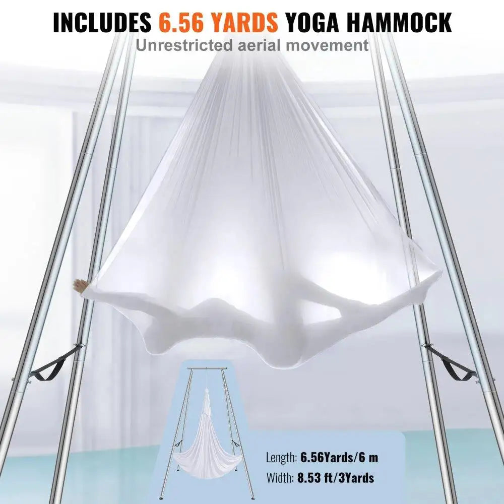 9.67ft Aerial Yoga Frame with Hammock – Indoor Swing Stand