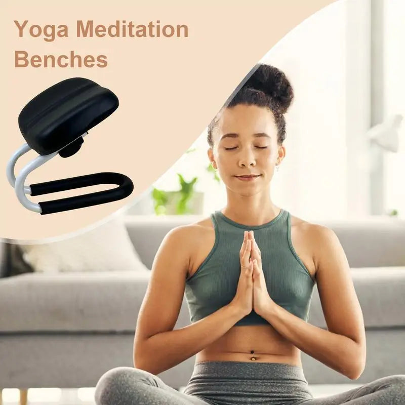 Praying Meditation Stool Adjustable Height Kneelers With Sponge Cushion Non-slip Leg Sleeve Bench Seat Meditation