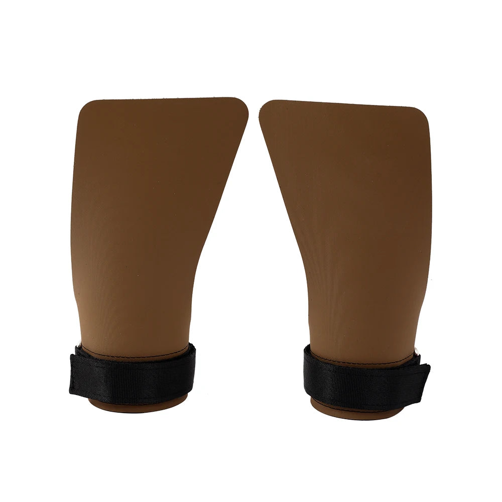 A Pair of Hypalon No-hole Hand Grips for Crossfit Pull-ups Cross Training Gymnastics WODS Weightlifting Palm Protector