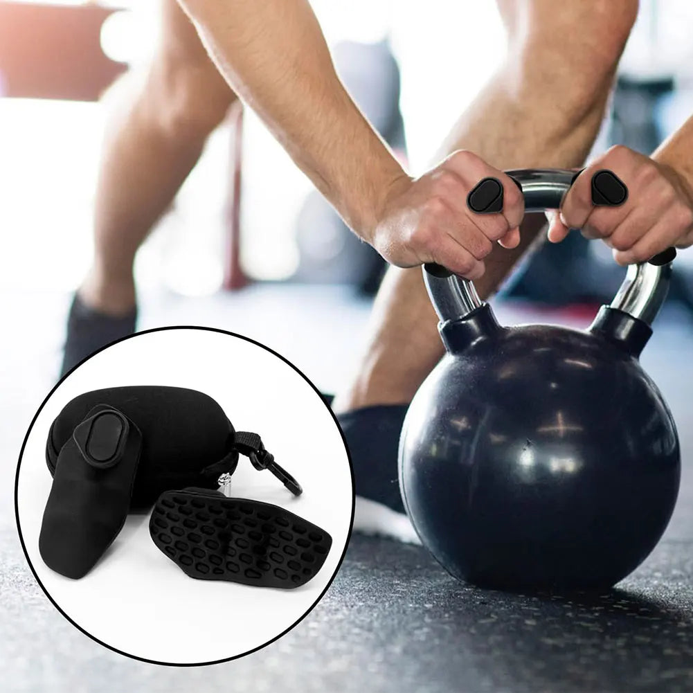 Silicone Weight Lifting Grips Fingerless Workout Gym Gloves Bodybuilding Gymnastics Hand Grips for Gym Training Exercise