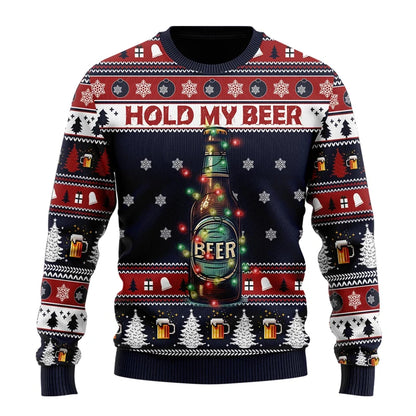 Fashion Beer Ugly Christmas Sweater For Women Clothes Hip Hop Bar Party Men Sweatshirts Casual Male Pullovers Beers Tracksuit