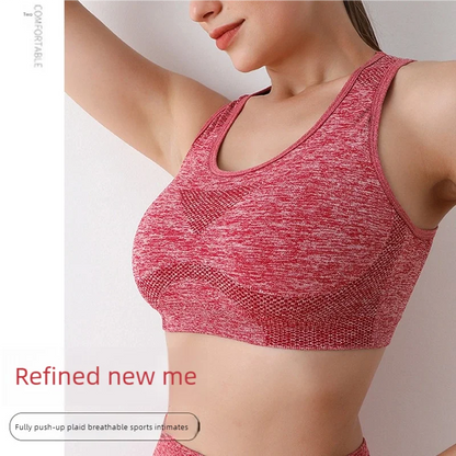 Yoga wear high-waisted shock-proof vest Tight sports underwear Bra underwear Fitness women's bra straps
