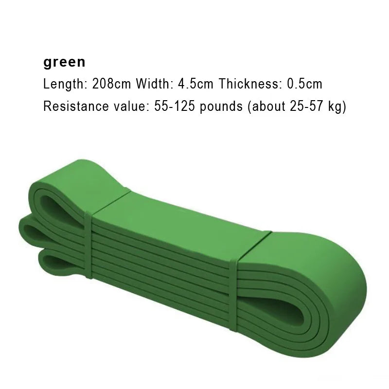 1pcs Strong Resistance Bands Exercise Heavy Duty Loop Sport Expander Stretch Fitness Rubber Pull Up Assist Pilates Gym Workout