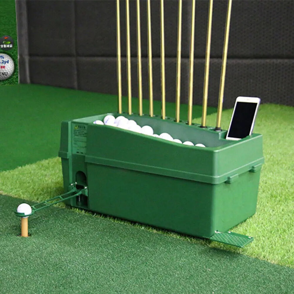 Golf Automatic Ball Dispenser with Cue Holder
