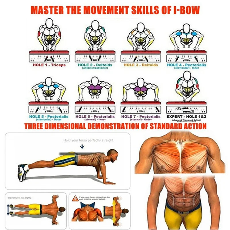 Portable Push-up Board Set – Multifunctional Fitness Equipment