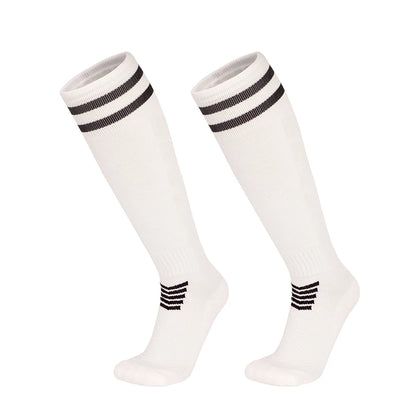 Towel Bottom Soccer Socks Breathable Knee High Training Long Stocking Adults Youths Kids Practical Competition Football Socks