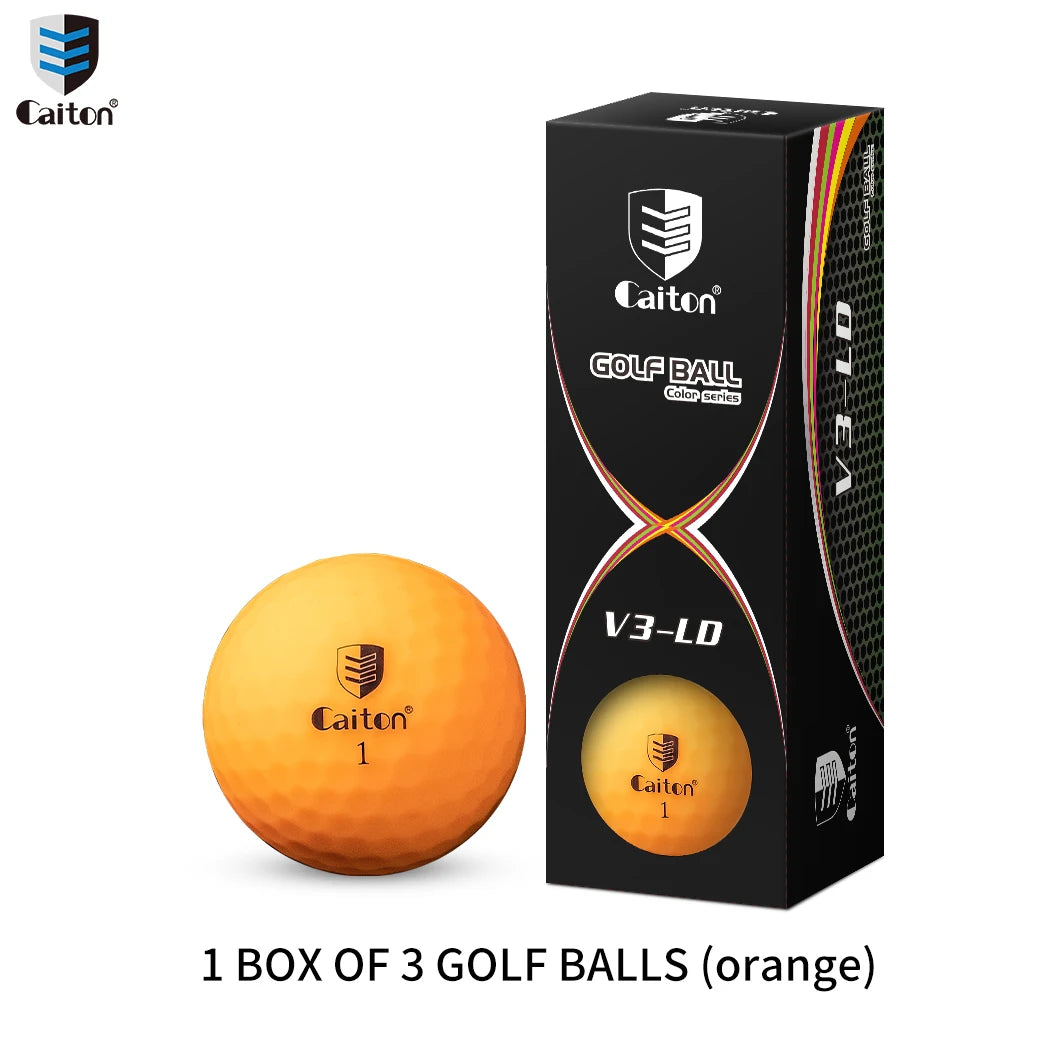 Colored Matte Pro Golf Balls - 12/3 Pcs, High Perf, 3-Layer Struct, 332 Dimple Surf, Soft & Durable Touch, Long Flight Dist.