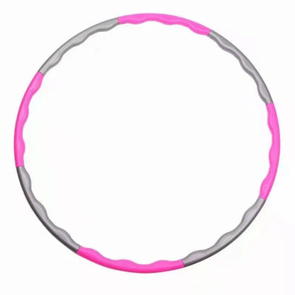 2024 Exercise Hoop Portable Exercise Fitness Removable 8 Sections Splicing Hoop Gym Equipment Waist Trainer