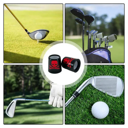 Ferrules Golf Skull Shape Golf Ferrules Fit Iron Shaft 2 Pcs Golf Club Shaft With Good Ductility Golf Ferrules Fit Iron Shaft