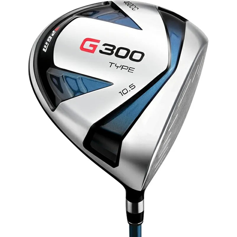 Men's G300 Type 9/12 Pieces Complete Golf Club Set - Titanium #1 Driver, Draw-Biased Hybrid, High-Strength