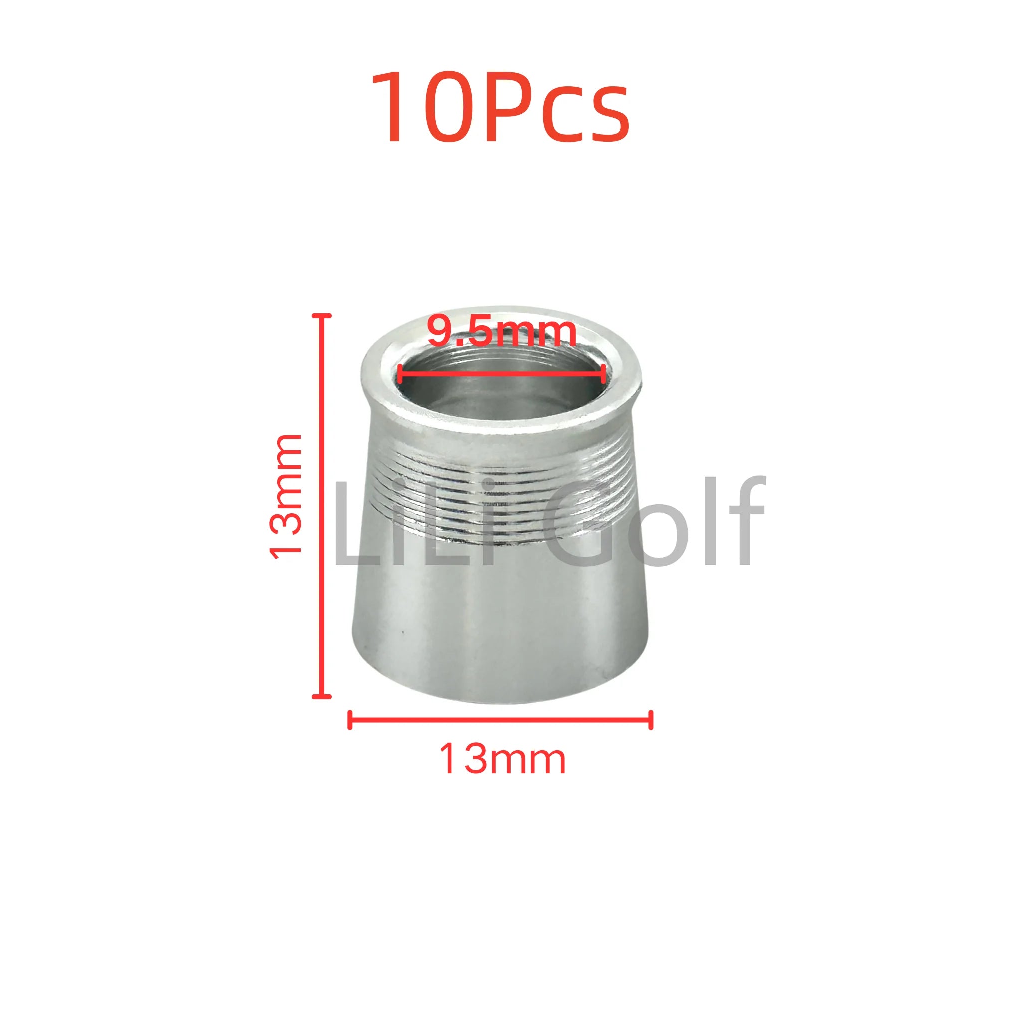 10Pcs/set Golf Club Shaft Sleeve Aluminium Ferrules fit Driver Fairway Hybrid Irons Club Head Aluminum Ring High quality .