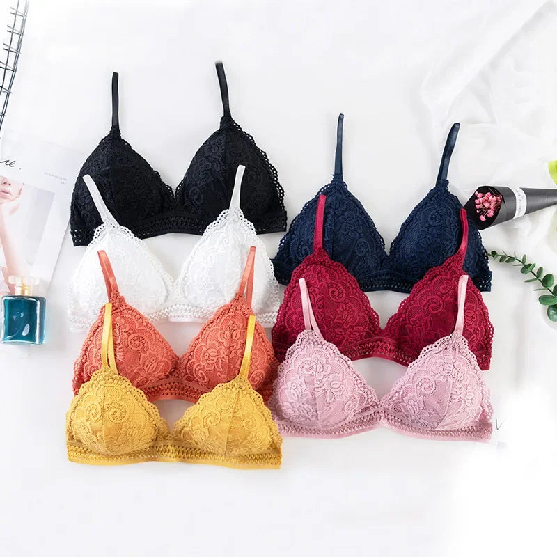 Women Bras Comfort Sport Bralette Underwear Sexy Seamless Lingerie Lace Backless Push Up Bra Corsets Top with Cups Ropa Mujer