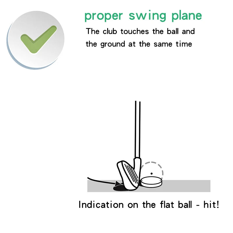 Golf Flat Ball Swing Practice Golf Balls Portable Flat Golf Balls Lightweight Golf Training Balls For Practice Indoor Outdoor