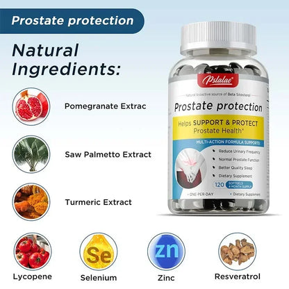 Prostate Complete Supplement - Supports Prostate & Urinary Tract Health, Relieves Frequent Urination, Strengthens Immune SystemS