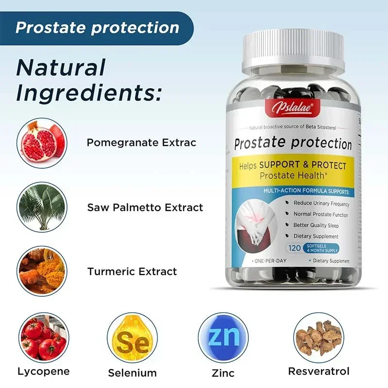 Prostate Complete Supplement - Supports Prostate & Urinary Tract Health, Relieves Frequent Urination, Strengthens Immune SystemS