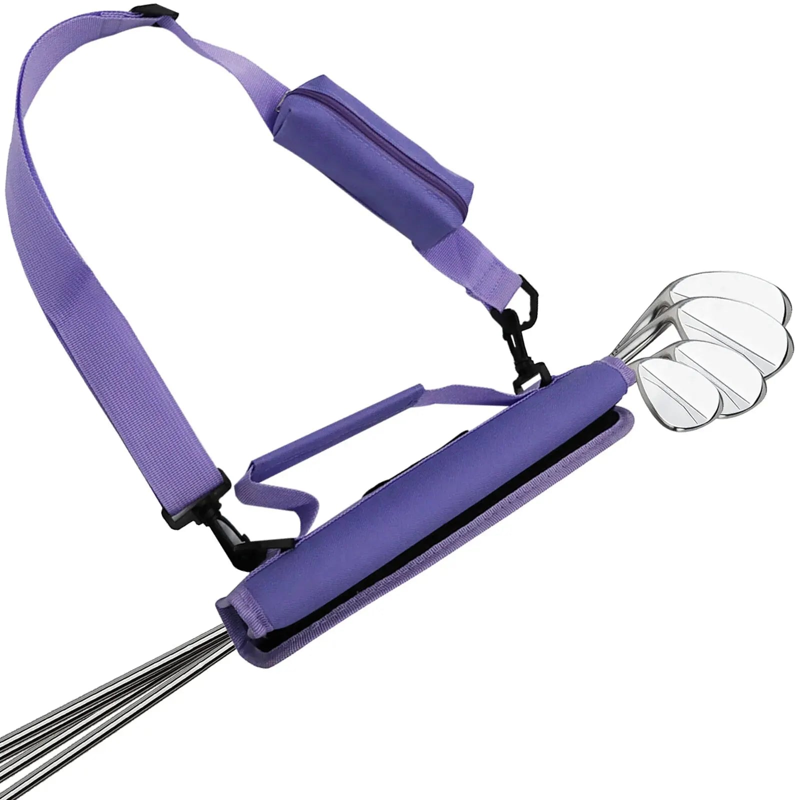 Golf Club Bag Mini Lightweight for Golfer With/Without Ball Pouch Pack, Portable for Driving Range Carrier Course Training Case