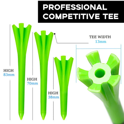 PGM 50pcs Golf Tees Plastic 83mm/38mm Random Colors Accessories Sport TE001