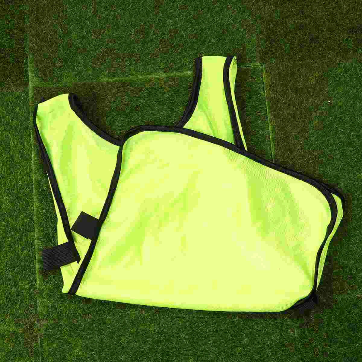 6Pcs Durable Football Vest Training Waistcoat Soccer Jerseys Practice Uniform Sports Teamwear Apparel Football