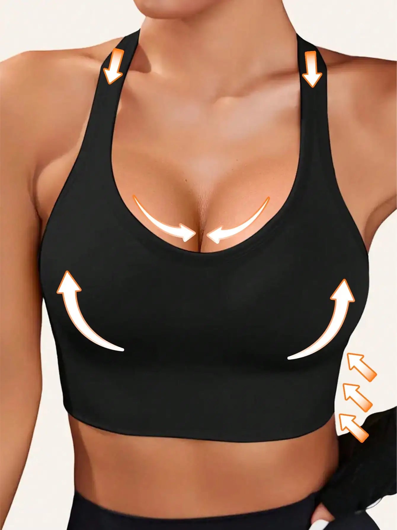 4 PCS Sports Bra for Women Seamless Summer Bras Crisscross Double Back Hooks Adjustable High Impact Sports Bras Shockproof