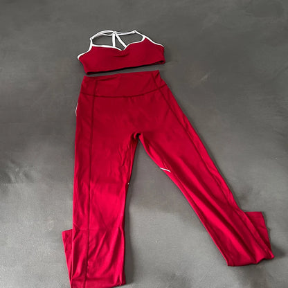 Tie-dye yoga suit long-sleeved hip-lifting trousers fitness clothes hollow seamless training sportswear yoga set sport set women