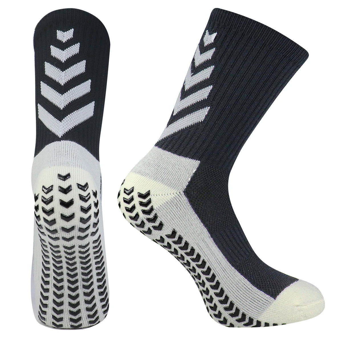 Football Socks Men Athletic Non Slip Soccer Socks Cushioned Breathable For Running Yoga Basketball Hiking Sports Grip Socks