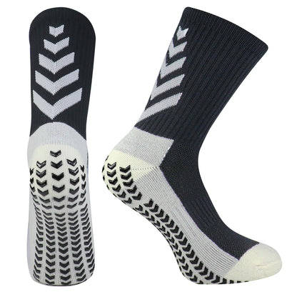 Football Socks Men Athletic Non Slip Soccer Socks Cushioned Breathable For Running Yoga Basketball Hiking Sports Grip Socks