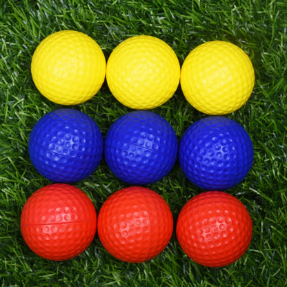 10Pcs PU Foam Golf Balls Sponge Elastic Indoor Practice Training Soft Golf Ball