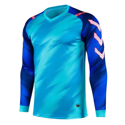 Men Kids Boys Elbow Protective Goalkeeper Uniforms Football Jersey Shirts Sponge Protector Soccer Training Goal keeper Clothing