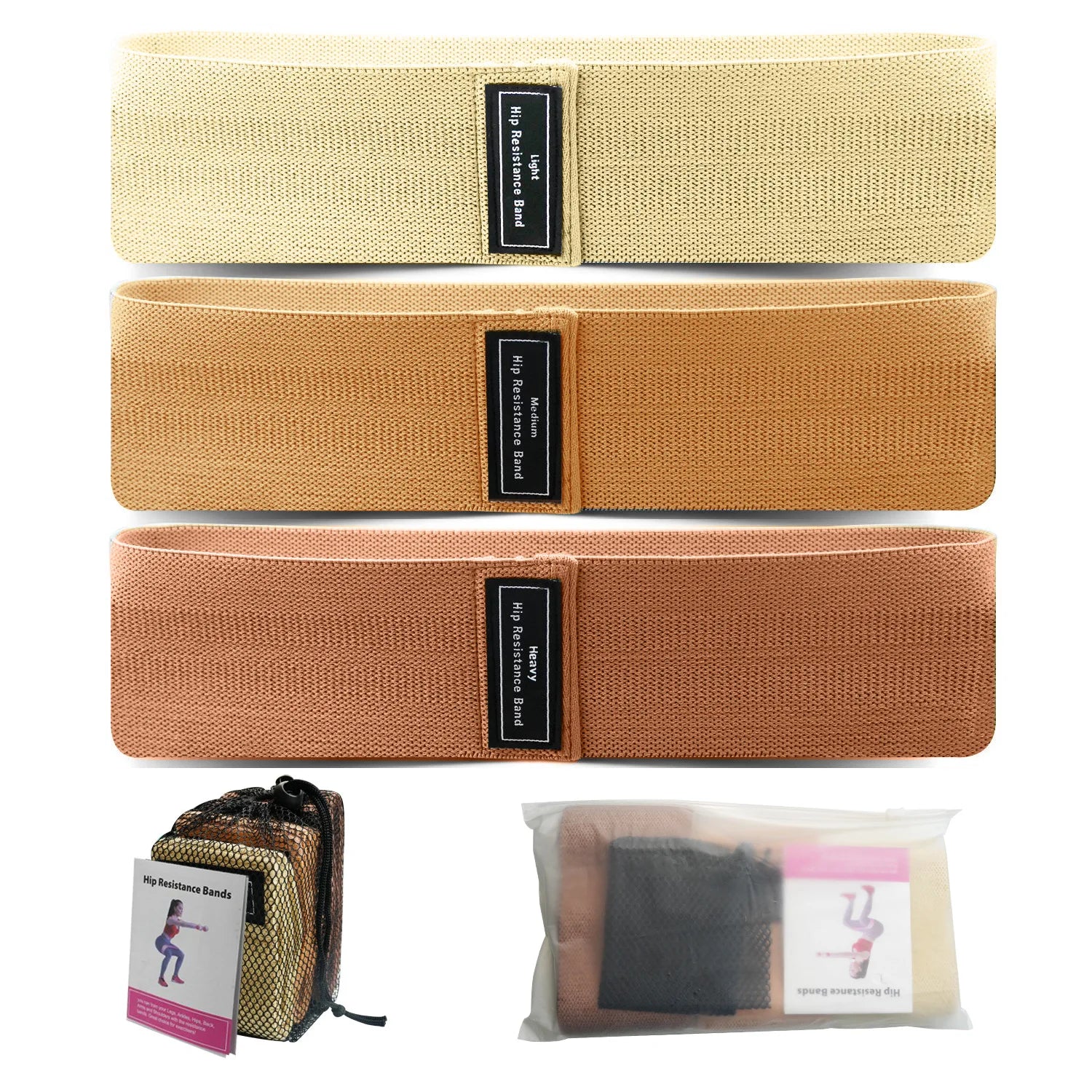 Ultimate Resistance Bands Set for Booty Workouts Squat Circle Stretch Fitness Strips Loops Yoga Gym Equipment